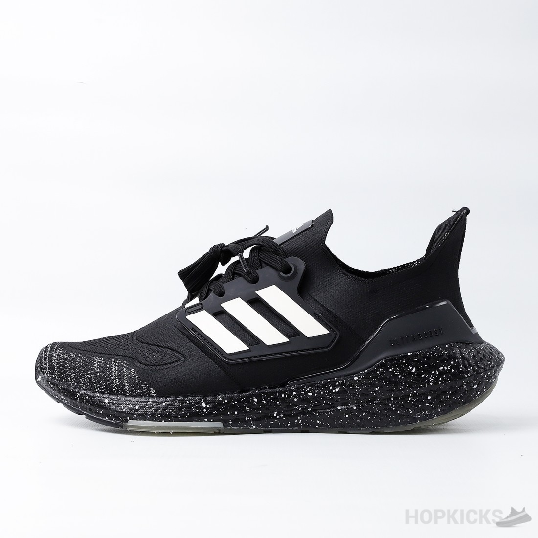 Ultra boost black 2024 and white speckle